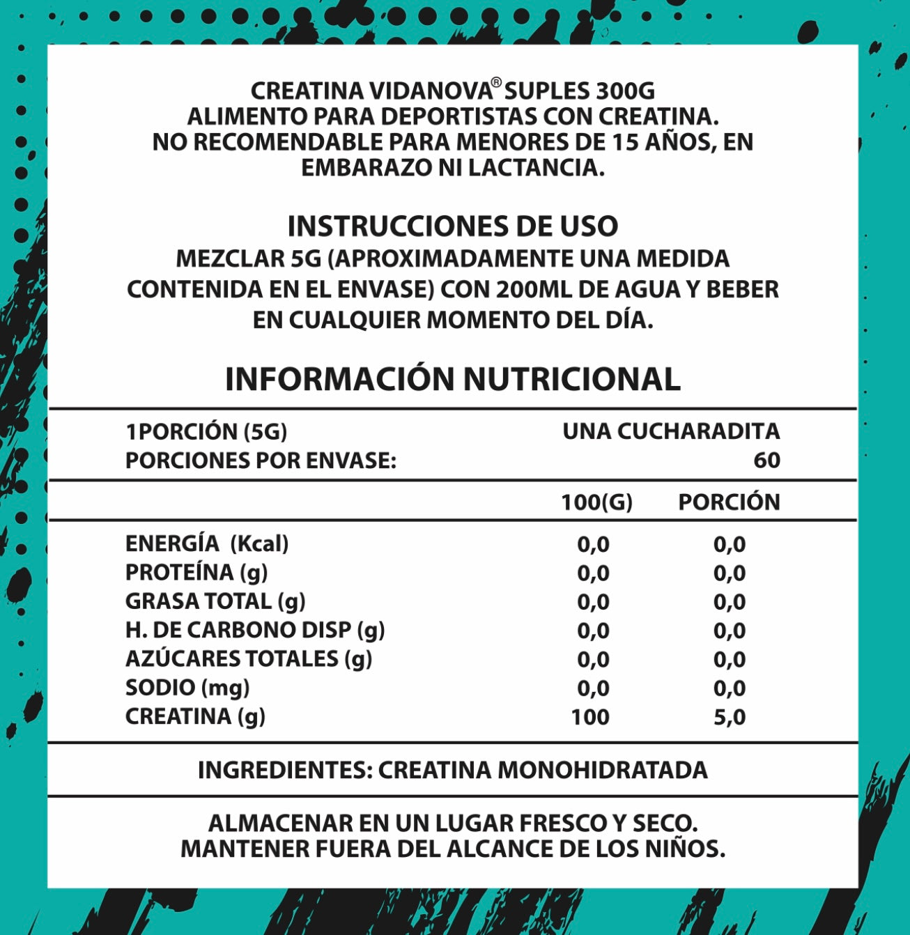 Creatina Monohidratada | Fuerza Explosiva & Voluminización